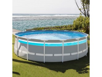 Piscina PRISM FRAME CLEARVIEW 427x107cm, 12706L, cadru metalic, INTEX