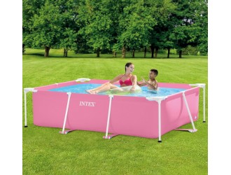 Piscina Dreptunghiulara Intex Rectangular Frame, Cadru Metalic, 220 x 150 x 60 cm, 1622 L, Montaj 30 min