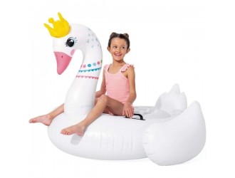 Pluta gonflabila Intex "Lebada Regala", cu 2 Manere de siguranta, 142 x 137 x 99 cm, max. 40 kg, 3 ani+