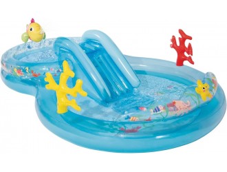 Centru de joaca gonflabil “La fundul marii” 301x193x71 cm, 381 L, pana la 81 kg, 2+, INTEX