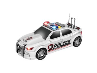 Masina de politie cu frictiune, portbagaj care se deschide, sunete si lumini, 1:16, jstoys