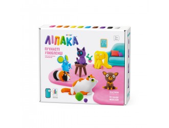 Mega Set cu pasta de modelat care se usuca in 24h Animale pufoase Lipaka