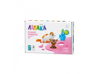 Set Pasta de modelat care se usuca in 24h, 3 figurine Animale de companie pufoase, Lipaka