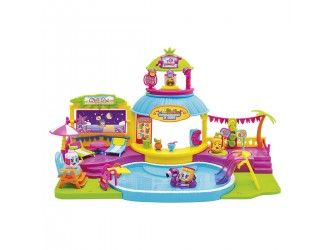 Set de joaca Petrecerea la Piscina cu 2 figurine exclusive si accesorii Pool Party, Moji Pop