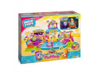 Set de joaca Petrecerea la Piscina cu 2 figurine exclusive si accesorii Pool Party, Moji Pop
