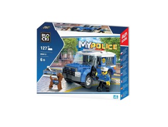 Set de constructie  Masina de Politie Blocki MyPolice Auto Prisoner 127 el.