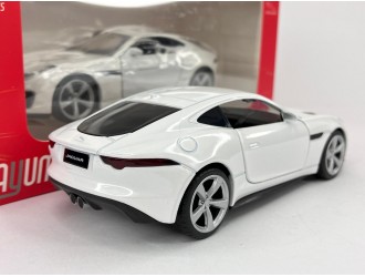 Macheta auto Jaguar F-Type, alb, 1:36, mecanism pull-back, TAYUMO