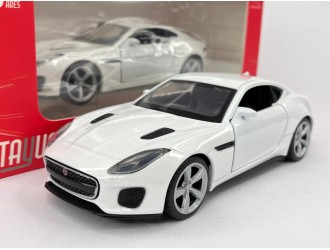 Macheta auto Jaguar F-Type, alb, 1:36, mecanism pull-back, TAYUMO