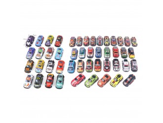 Set cu 32 masini din metal, mecanism pull-back, diverse model