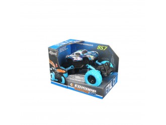 Jucarie Masina din metal cu roti mari si lansator de discuri, diverse culori