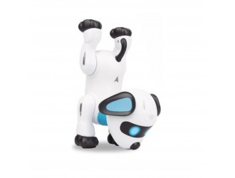 Jucarie Caine Robot Cascador cu RC si control vocal, inaltime 18cm