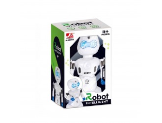 Jucarie Robot cu sunete si lumini, rotire 360, Inteligent Robot,