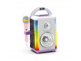 Jucarie muzicala Boxa si microfon roz, cu lumini