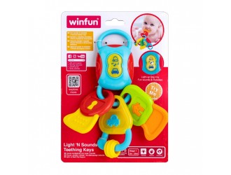 Jucarie dentitie Chei cu sunete si lumini Winfun