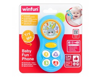 Jucarie cu sunete si lumini Telefon cu element dentitie Winfun