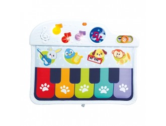 Jucarie Pian-Animale cu clape textile si element de agatat Winfun