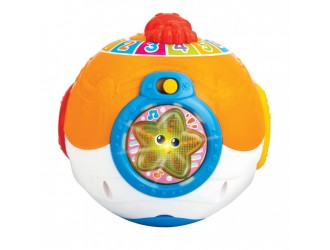 Jucarie interactiva si educativa Minge Ocean cu activitati, sunete si lumini, engleza, Winfun