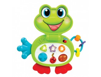 Jucarie Laptop Broscuta educativa cu sunete si lumini, engleza, Winfun