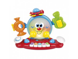 Jucarie 6in1 Instrumente Muzicale cu sunete si lumini, engleza, Winfun