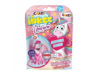 Bomba de baie parfumata cu figurina Unicorn surpriza in interior, Inkee