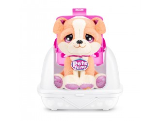 Jucarie de plus surpriza Animalut Pets Alive Seria Puppy Rescue cu sunete si care imita S3