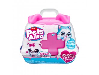 Jucarie de plus surpriza Animalut Pets Alive Seria Puppy Rescue cu sunete si care imita S3