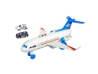 Avion cu frictiune, sunete si lumini, 1:16, jstoys, ZJA347492