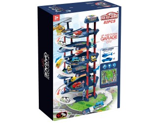 Set de joaca Parcare-Garaj cu sunete si lumini, 82 el. si harta, ZJA263272