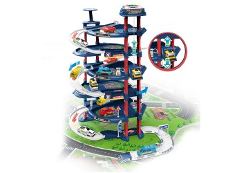 Set de joaca Parcare-Garaj cu sunete si lumini, 82 el. si harta, ZJA263272