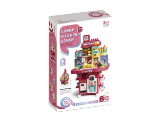 Set de joaca 2 in 1 Bucatarie si Magazin cu 83 el., ZJA350483