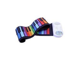 Pian cu 37 clape multicolore din silicon, ZJA324398