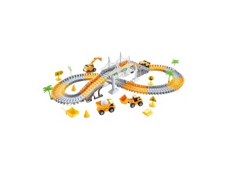 Set traseu de construit cu masinuta 140 el., ZJA355976
