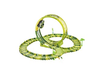 Set traseu Dino de construit cu masinuta 120 el. ,ZJA355980