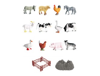 Set cu 17 figurine, Animale Domestice, in tub, ZJA325809