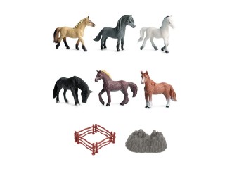 Set cu 11 figurine, Cai si ocol, in tub, ZJA325810