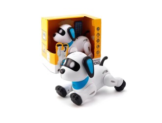 Jucarie interactiva Caine Robot Acrobat cu RC si control vocal, 18cm, ZJA346106