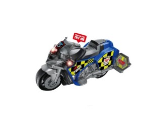 Jucarie Motocicleta Police, cu inertie, sunete si lumini 1:16, JSTOYS, ZJA329904