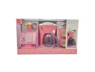 Set de joaca Aparat de cafea roz cu sunete, lumini si accesorii, ZJA345936