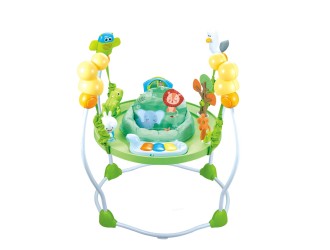 Scaunel verde de sarit pentru bebelus cu sunete, ZJA342194
