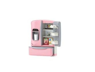 Jucarie Frigider roz cu fum, sunete, lumini si accesorii, ZJA348213