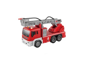 Camion de pompieri cu furtun de apa, frictiune, lumini si sunete, 1:16, jstoys, ZJA278632