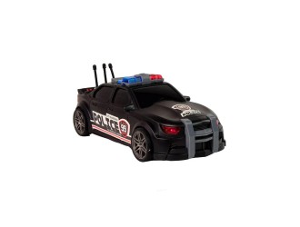 Masina de politie neagra, frictiune, portbagaj care se deschide, sunete si lumini, 1:16, jstoys, ZJA314885