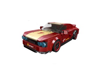 Set de constructie Masina rosie cu mecanism pullback 247 el., ZJA351124