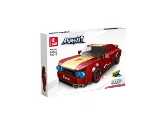 Set de constructie Masina rosie cu mecanism pullback 247 el., ZJA351124
