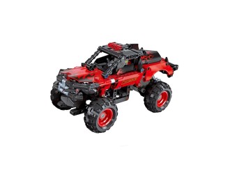 Set de constructie Masina SUV rosie cu mecanism pullback 374 el., ZJA351151