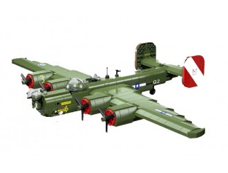 Set de constructie Avion bombardier verde 788 el., ZJA351342