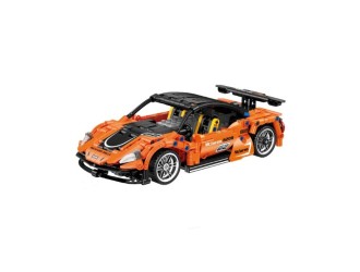 Set de constructie Masina oranj RC si cu accumulator 491 el., ZJA351306