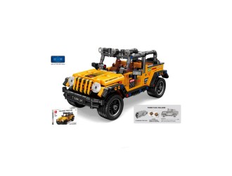 Set de constructie Masina galbena cu RC si cu accumulator 521 el., ZJA351307