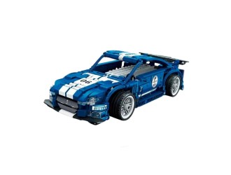 Set de constructie Masina albastra cu RC si cu accumulator 523 el., ZJA351313
