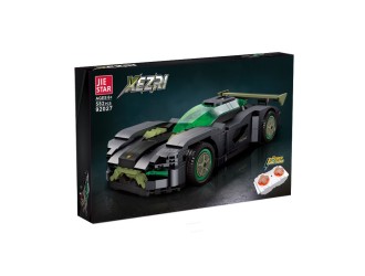  Set de constructie Masina cu RC 1:16 negru-verde 582 el., ZJA351142